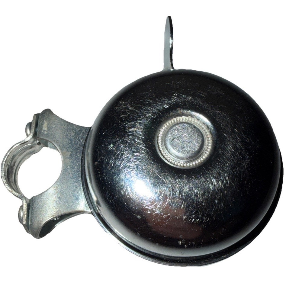 Vintage Bee Brand Cycle Revolving Bicycle Bell Bike Handlebar Mount Chrome Works